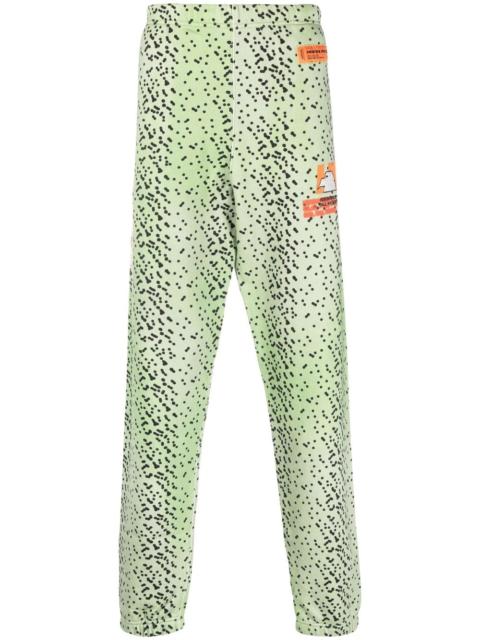 Heron Preston abstract-spot track pants