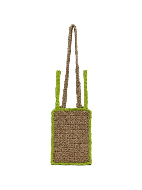 【関税込み】Serapis SSENSE限定 ベージュ＆グリーン バッグ SERAPIS SSENSE Exclusive Beige & Green Bag | REVERSIBLE