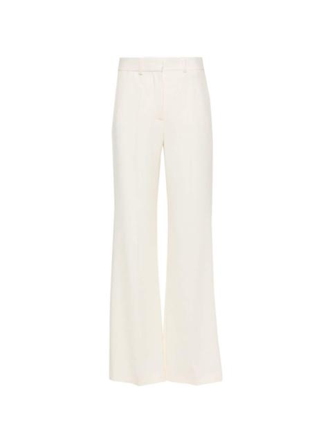 JOSEPH pressed-crease flared trousers