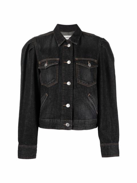 Isabel Marant Étoile stonewashed cropped denim jacket