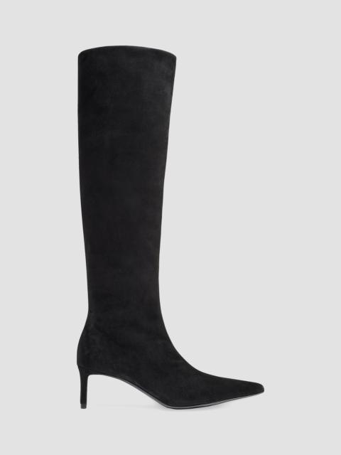 KHAITE Women's Ona 55MM Suede Knee High Boots - Black