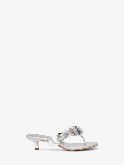 MICHAEL KORS Loretta Sequin Embellished Metallic Sandal