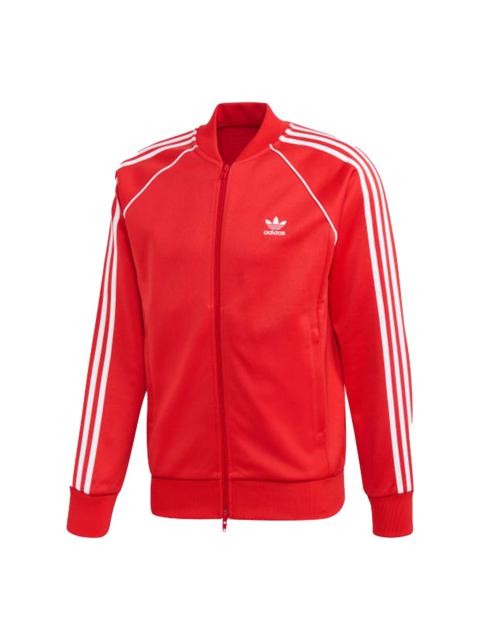 adidas originals Men's SST Track Jacket in Red FM3809