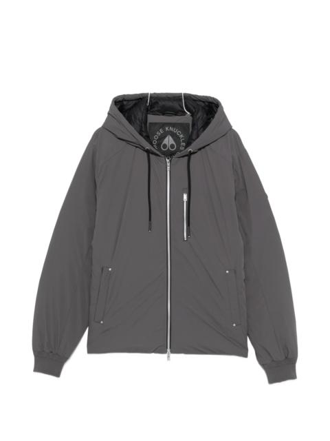 MOOSE KNUCKLES Moose Knuckles Drawstring-hooded Logo-patch Jacket