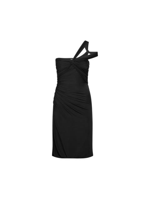 TOM FORD ONE SHOULDER TWIST FRONT COCKTAIL DRESS