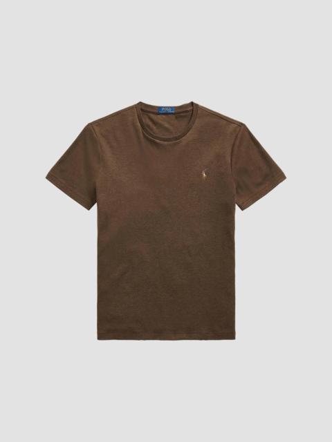 Polo Ralph Lauren Men's Logo Cotton Jersey Crewneck T-Shirt - Nutmeg Brown Heather