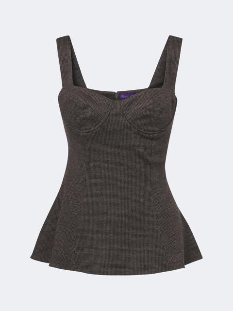 Ralph Lauren Peplum wool jersey top
