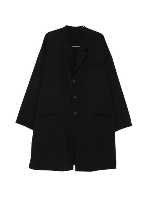 Yohji Yamamoto button single-breasted coat