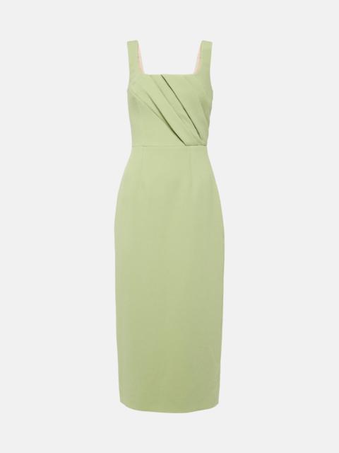 EMILIA WICKSTEAD Arina pleated crêpe midi dress
