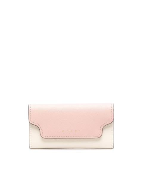 Marni two-tone leather keyholder