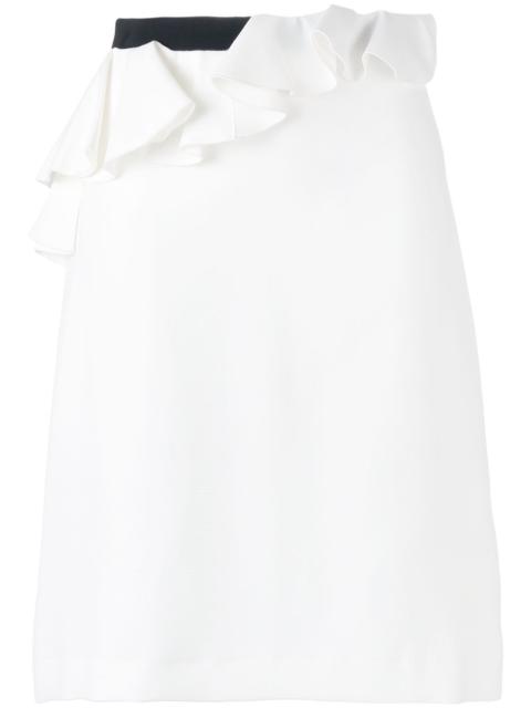 GIAMBATTISTA VALLI ruffled straight skirt