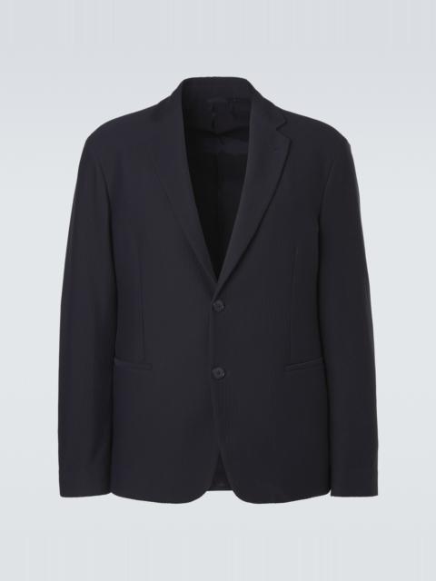 GIORGIO ARMANI Waffle-knit blazer