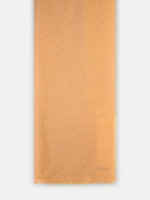 Max Mara 'MAGICO' LIGHT BROWN WOOL SCARF