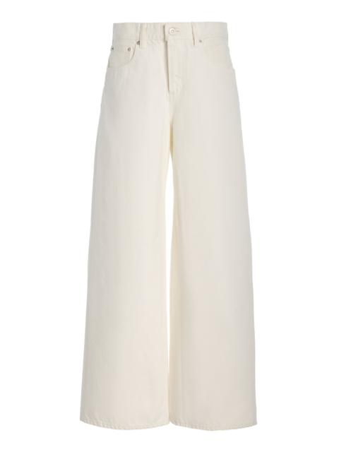 MOUSSY VINTAGE Tribeca Rigid Super-Wide Jeans white