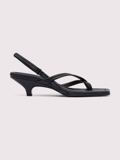 ST. AGNI Cross Detail Heel - Black