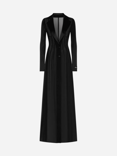Dolce & Gabbana Silk chiffon duster coat