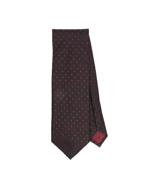 TOM FORD geometric-pattern silk tie