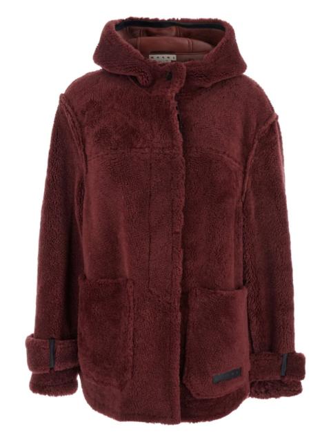 Marni hooded fleece jacket