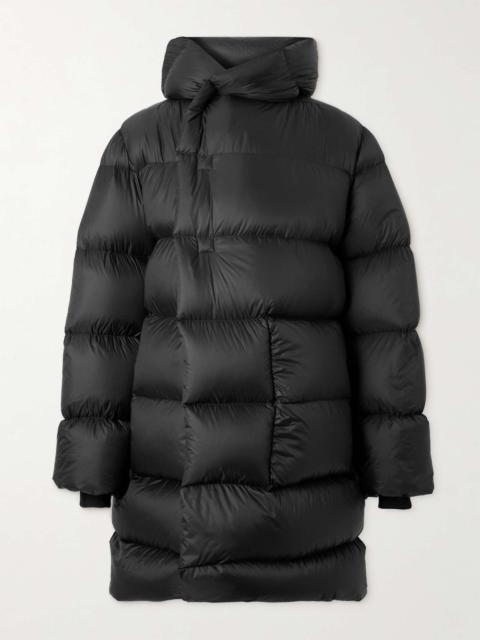 Rick Owens Oversized Quilted Nylon Hooded Down Jacket