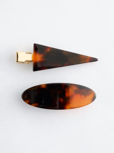 & Other Stories Mini Tortoiseshell Hair Clip