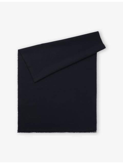 BOSS Monogram Cotton-Wool Scarf