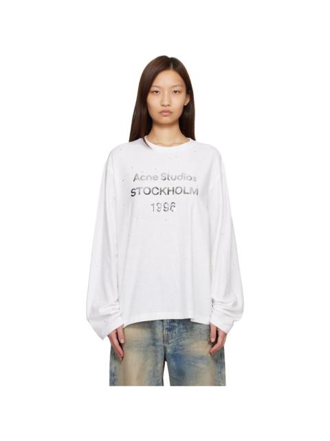 Acne Studios White Logo T-shirt