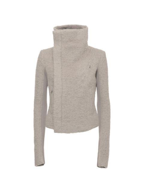 Rick Owens high-neck biker jacket