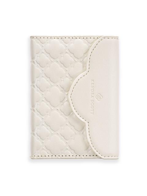 KENDRA SCOTT Magnetic Ivory Trifold Wallet