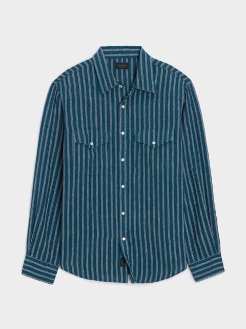 TODD SNYDER Linen Western Shirt