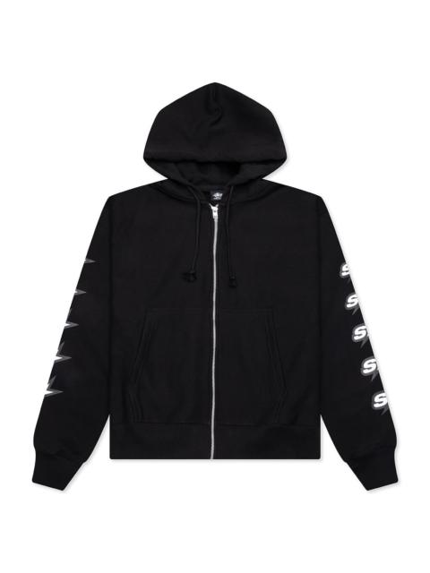 Stüssy SPEEDWAY ZIP HOODIE - BLACK