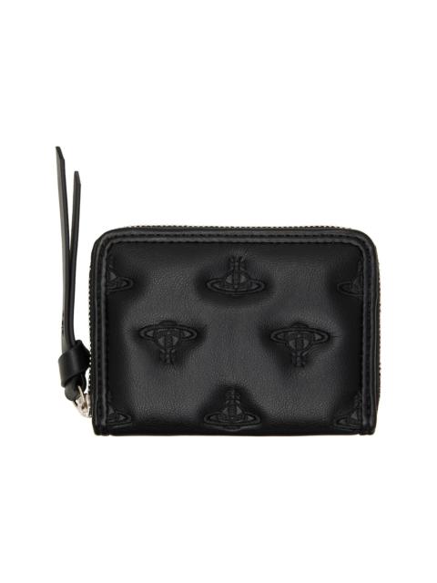 Vivienne Westwood Black Zip Coin Case Wallet