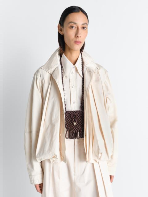Lemaire GRIGRI NECKLACE BAG IN WOODEN BEADS
