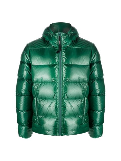 padded feather-down zip-up jacket