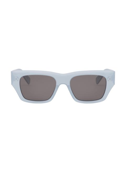 CELINE Men's 3 Dots 57MM Butterfly Sunglasses - Shiny Light Blue