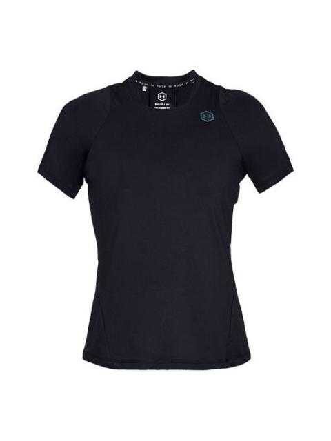 Under Armour (WMNS) Under Armour Rush Training Sports Short Sleeve Black 1332468-001