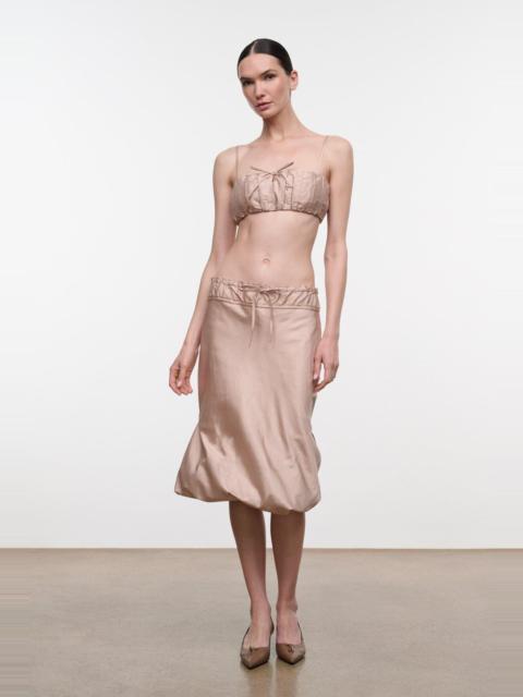 STAUD STAUD ODETTE SILK SKIRT SANDROSE