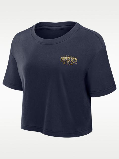 Nike Nike College (Coppin State University) Women's Dri-FIT Cropped T-Shirt