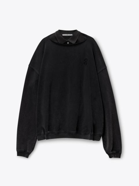 Alexander Wang Polo Dickie Sweatshirt