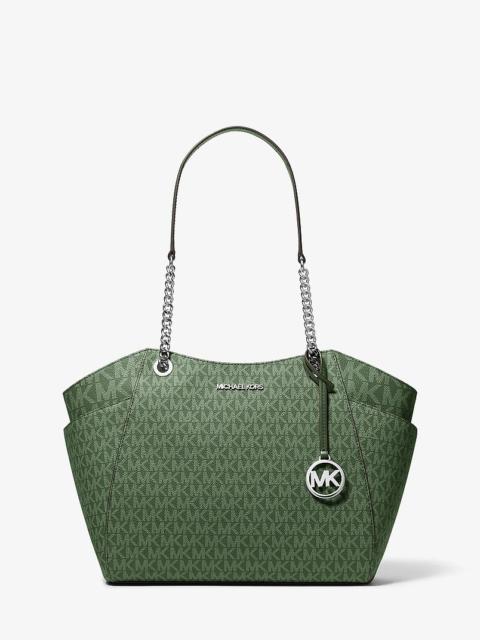 MICHAEL KORS Jet Set Large Signature Logo Shoulder Bag