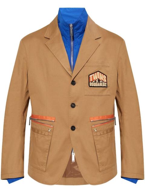 DSQUARED2 logo-patch blazer