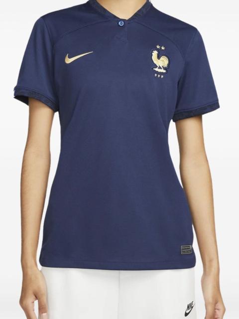 Nike FFF 22/23 Stadium Home Dri-FIT "Midnight Navy/Metallic" soccer jersey