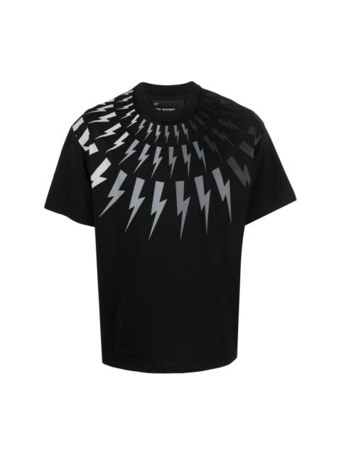 Neil Barrett lightning-print cotton T-shirt