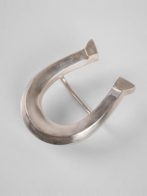 Iron Heart OGL-HSB-SIL OGL Horseshoe Belt Buckle - Sterling Silver