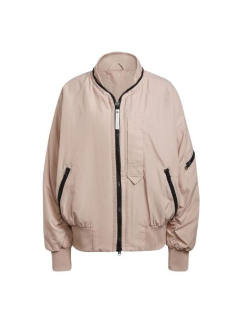 adidas (WMNS) adidas by Stella McCartney Woven Bomber Jacket 'Brown' HA6024