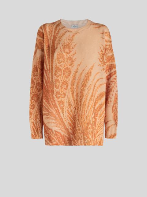 Etro FOLIAGE PRINT WOOL JUMPER