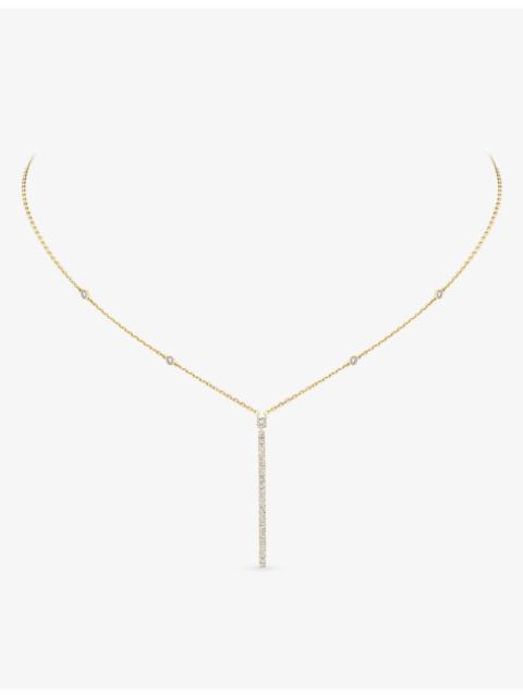 MESSIKA Gatsby Bar 18ct Gold And 0.38ct Diamond Necklace