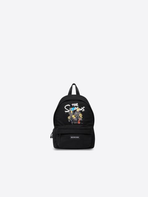BALENCIAGA Men's The Simpsons Tm & © 20th Television Explorer Small One Strap Backpack In Jersey in Black