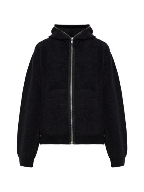 Rick Owens hooded zip-up cardigan