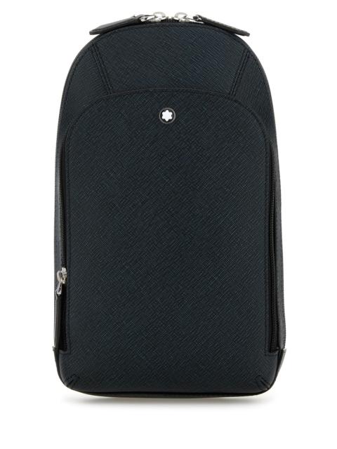 Montblanc Melange blue leather crossbody bag
