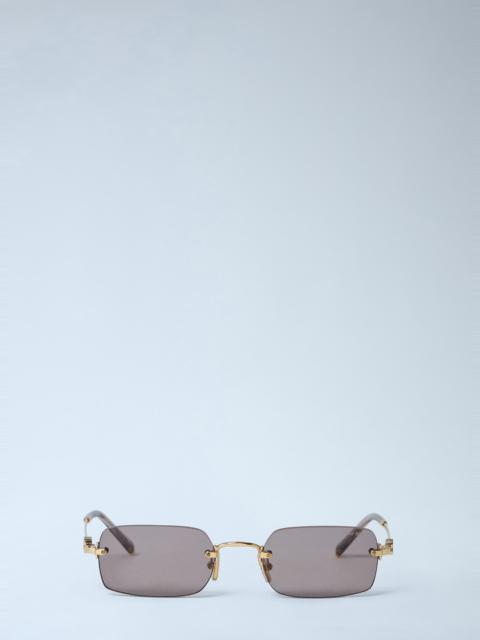 Miu Miu Rectangular Rimless Sunglasses